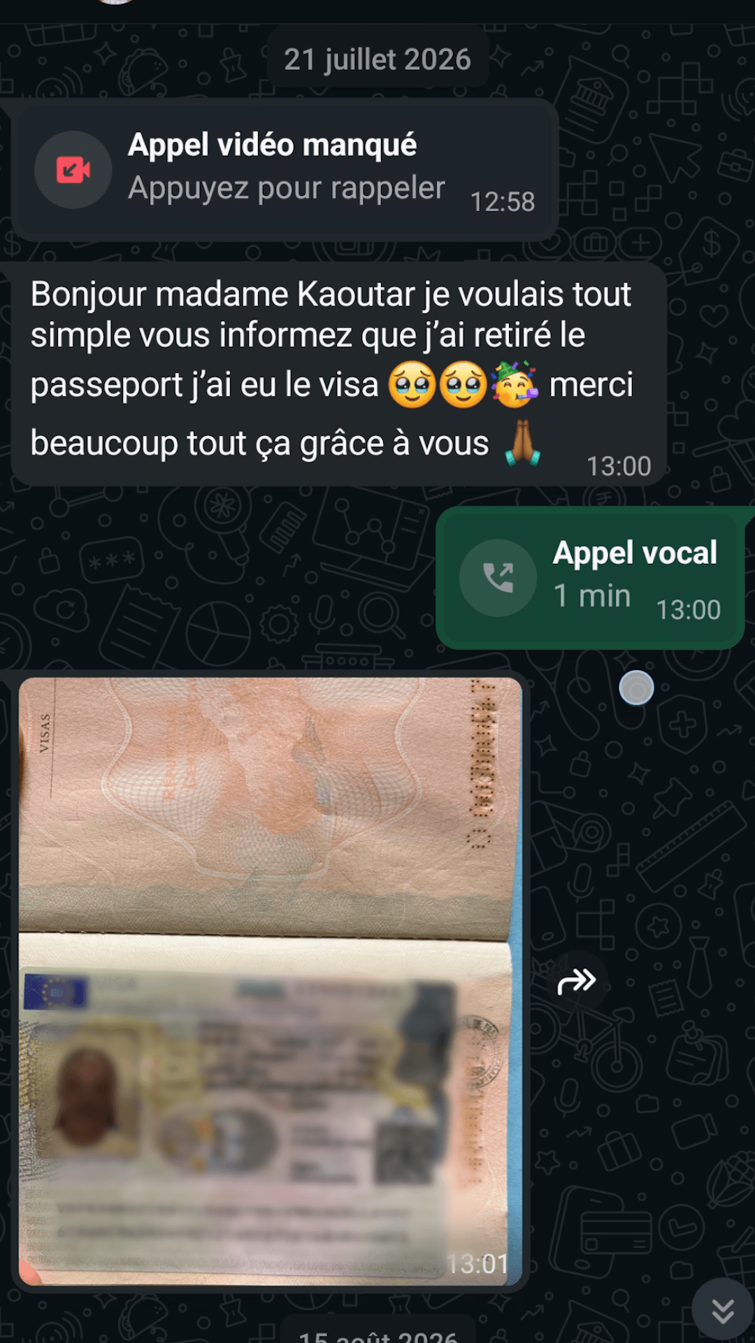 Photo de témoignage étudiant